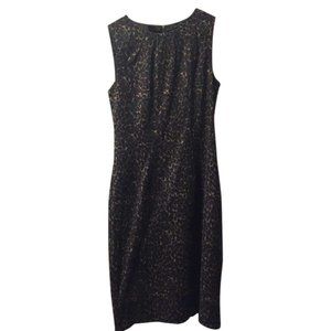 Elie Tahari Leopard Wool mid-length dress